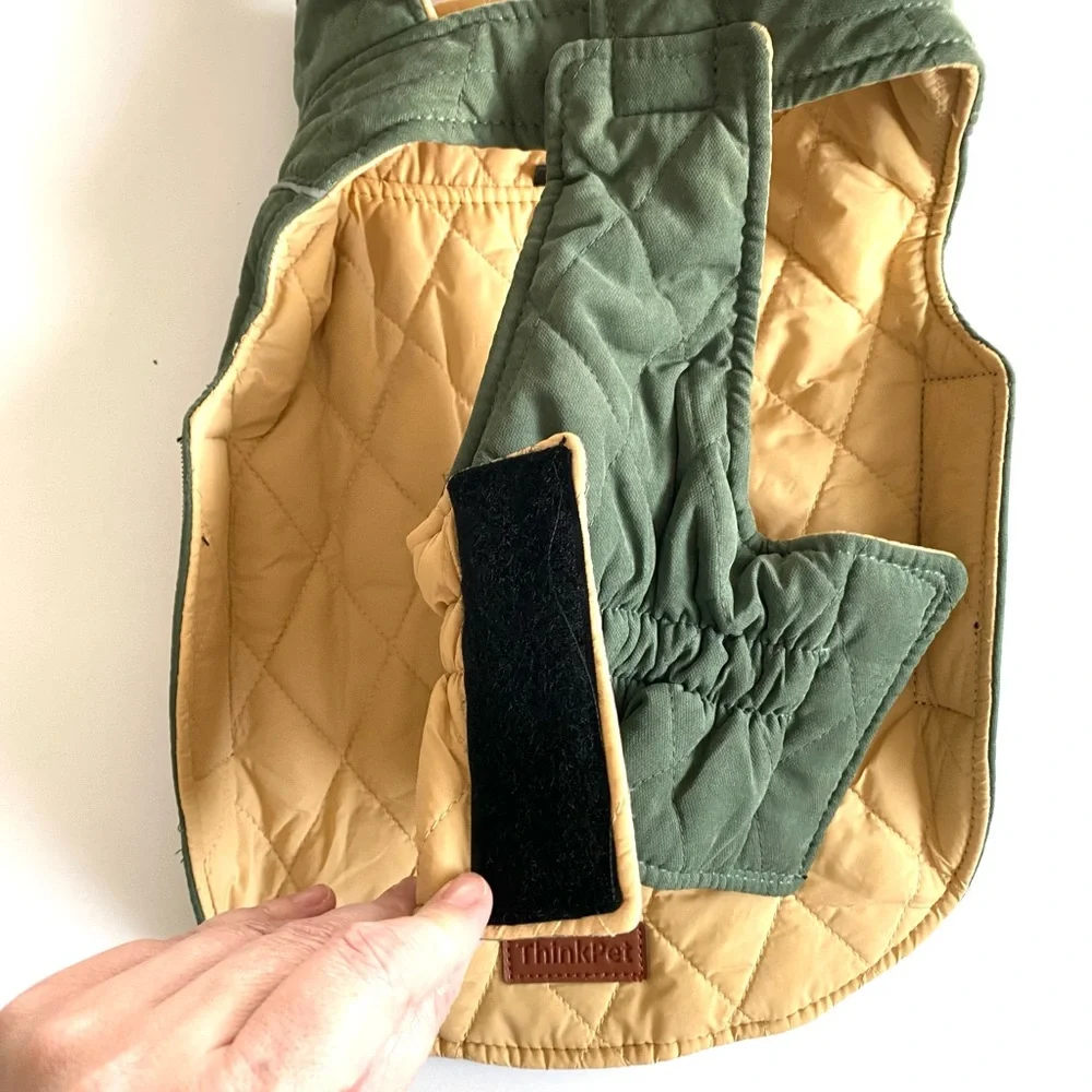 Think! Reversible Dog Winter Coat - Green - Picture 6 of 16